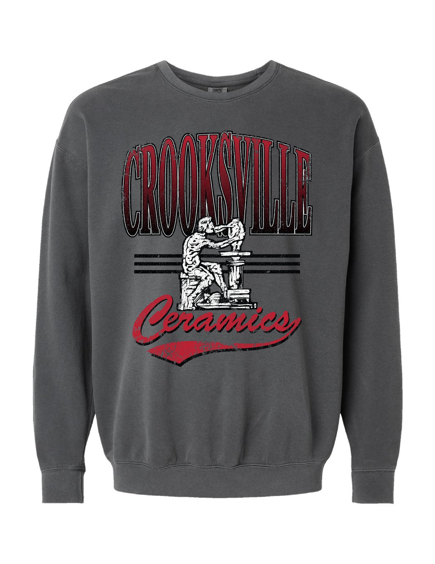 Ombre Vintage Wash Crooksville Crewneck Sweatshirt