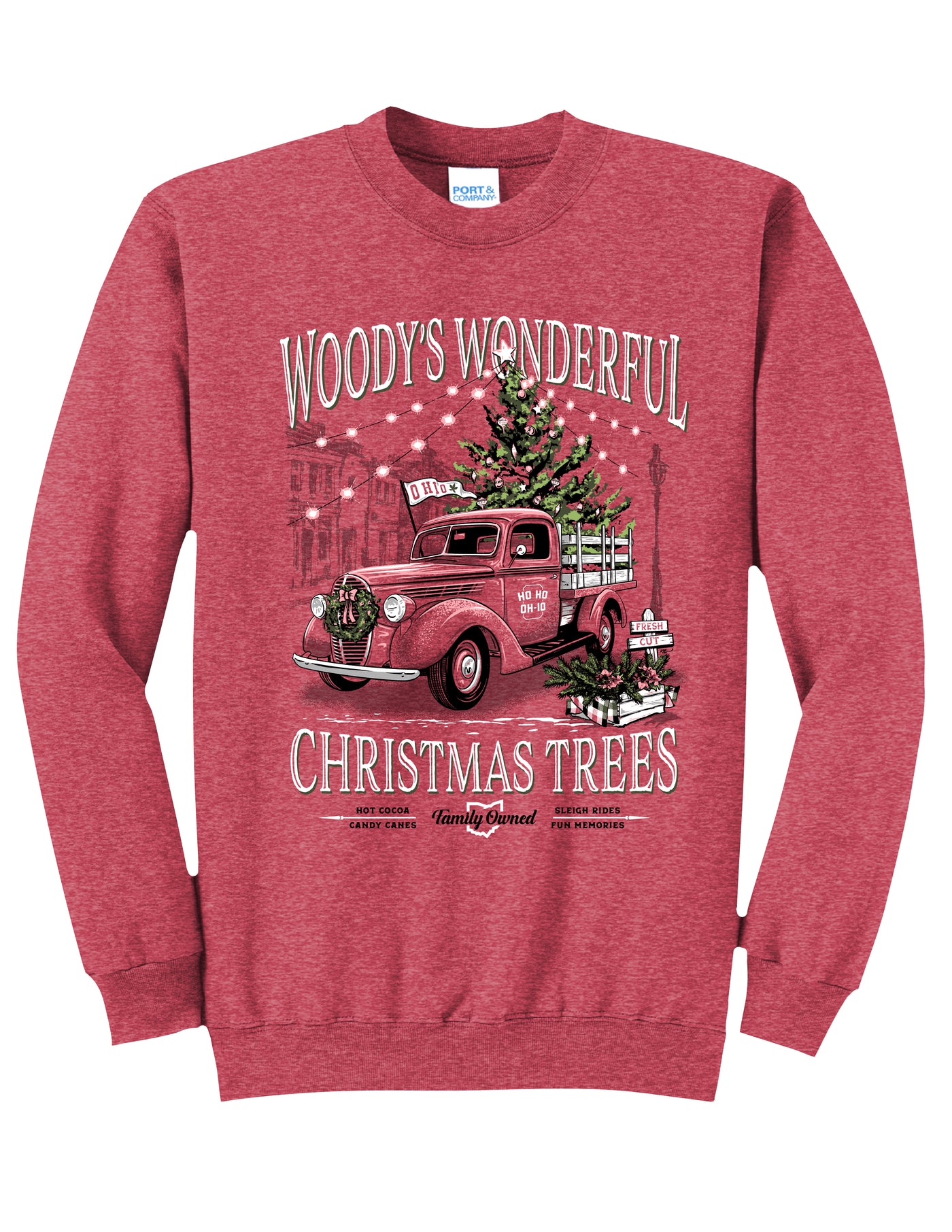 Woody's Christmas Tree Crewneck Sweatshirt
