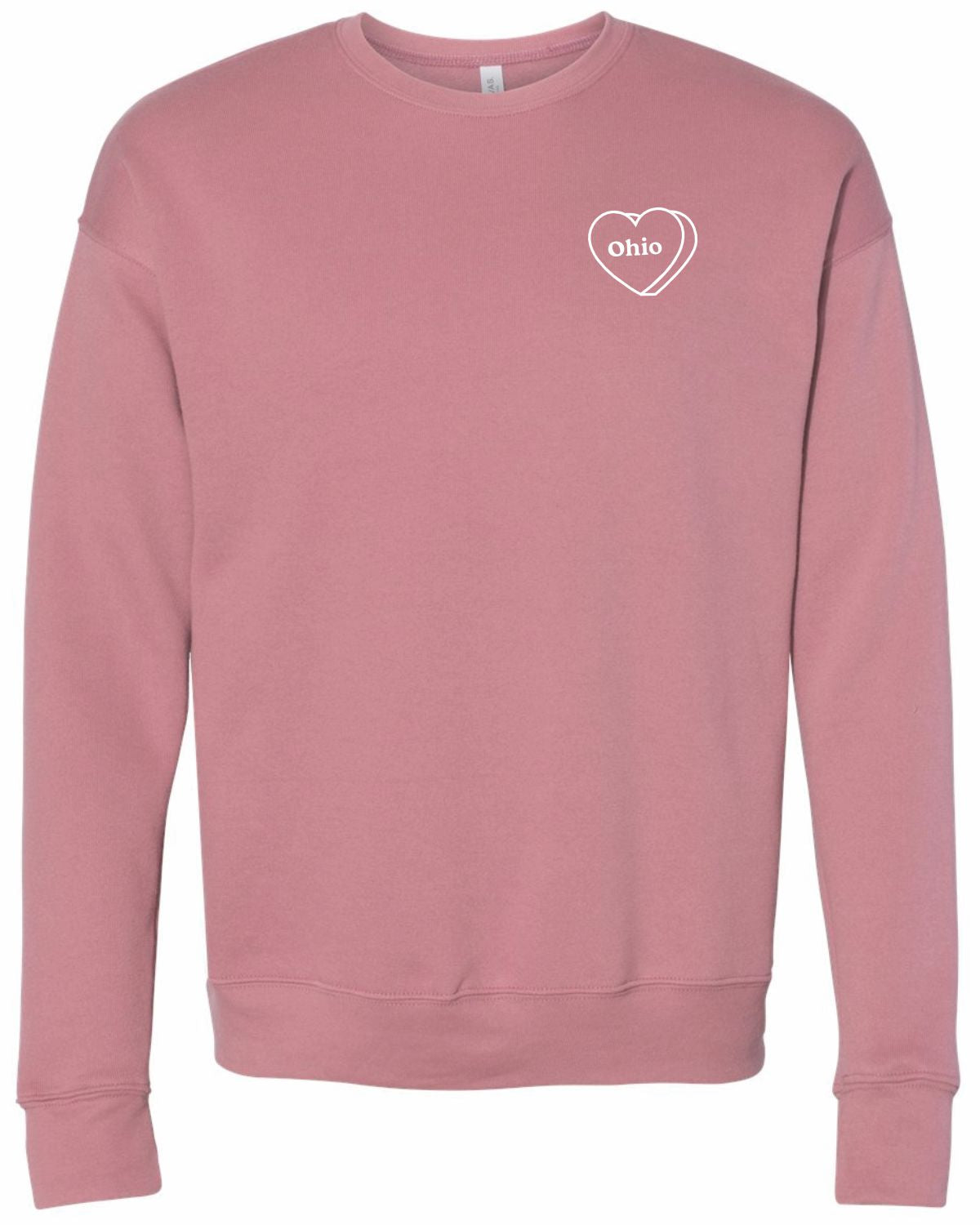 Ohio Candy Hearts Embroidered Crew