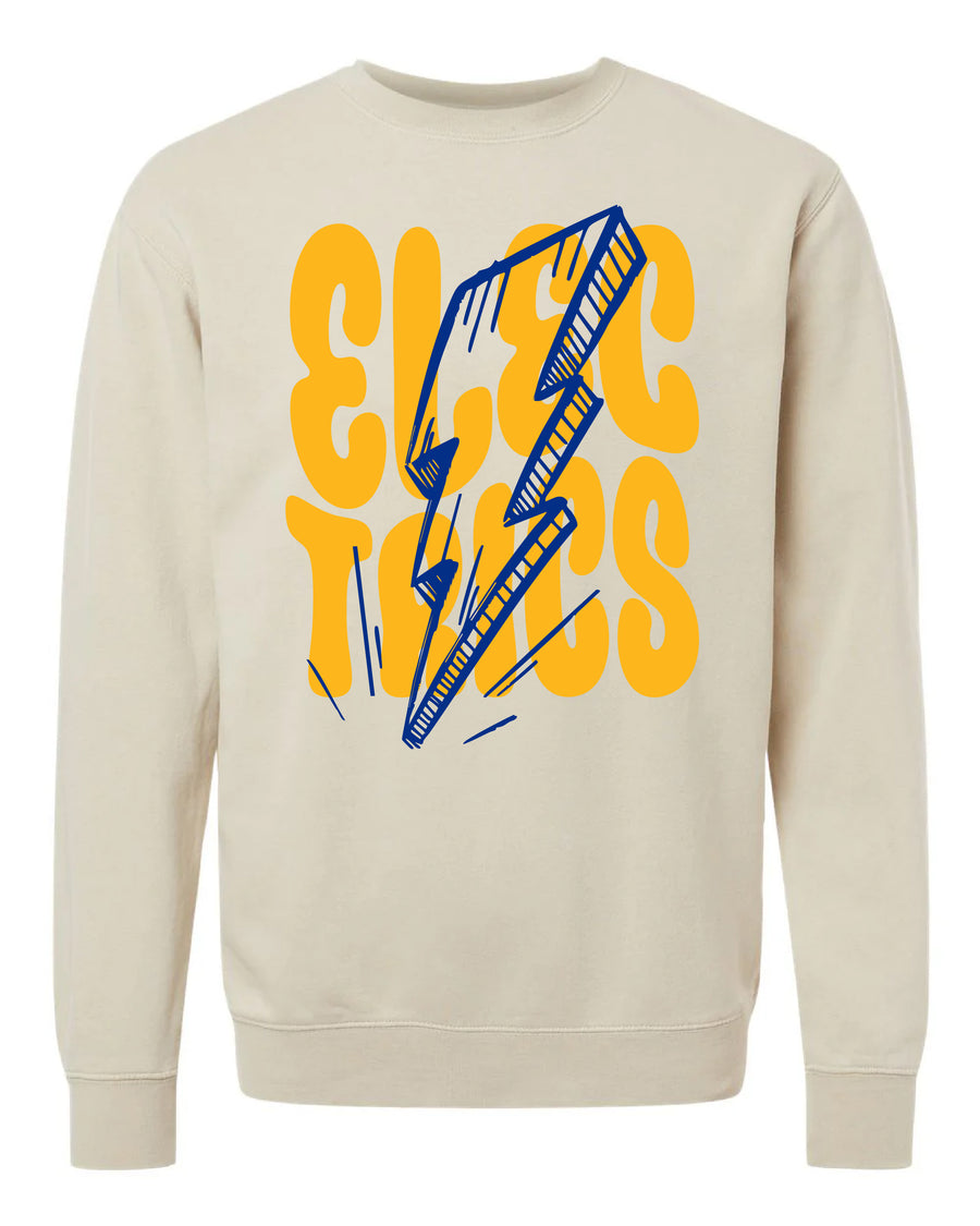 Puff Overprint Philo Crewneck Sweatshirt