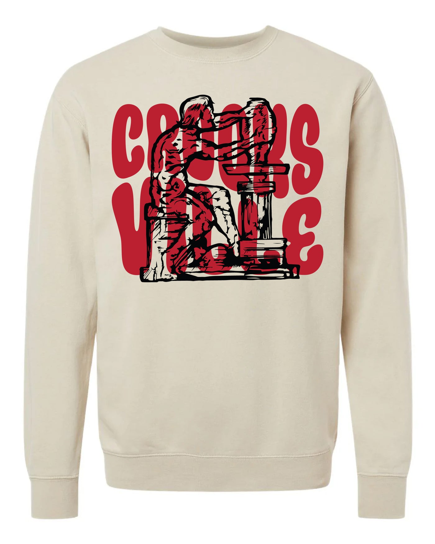 Puff Overprint Crooksville Crewneck Sweatshirt