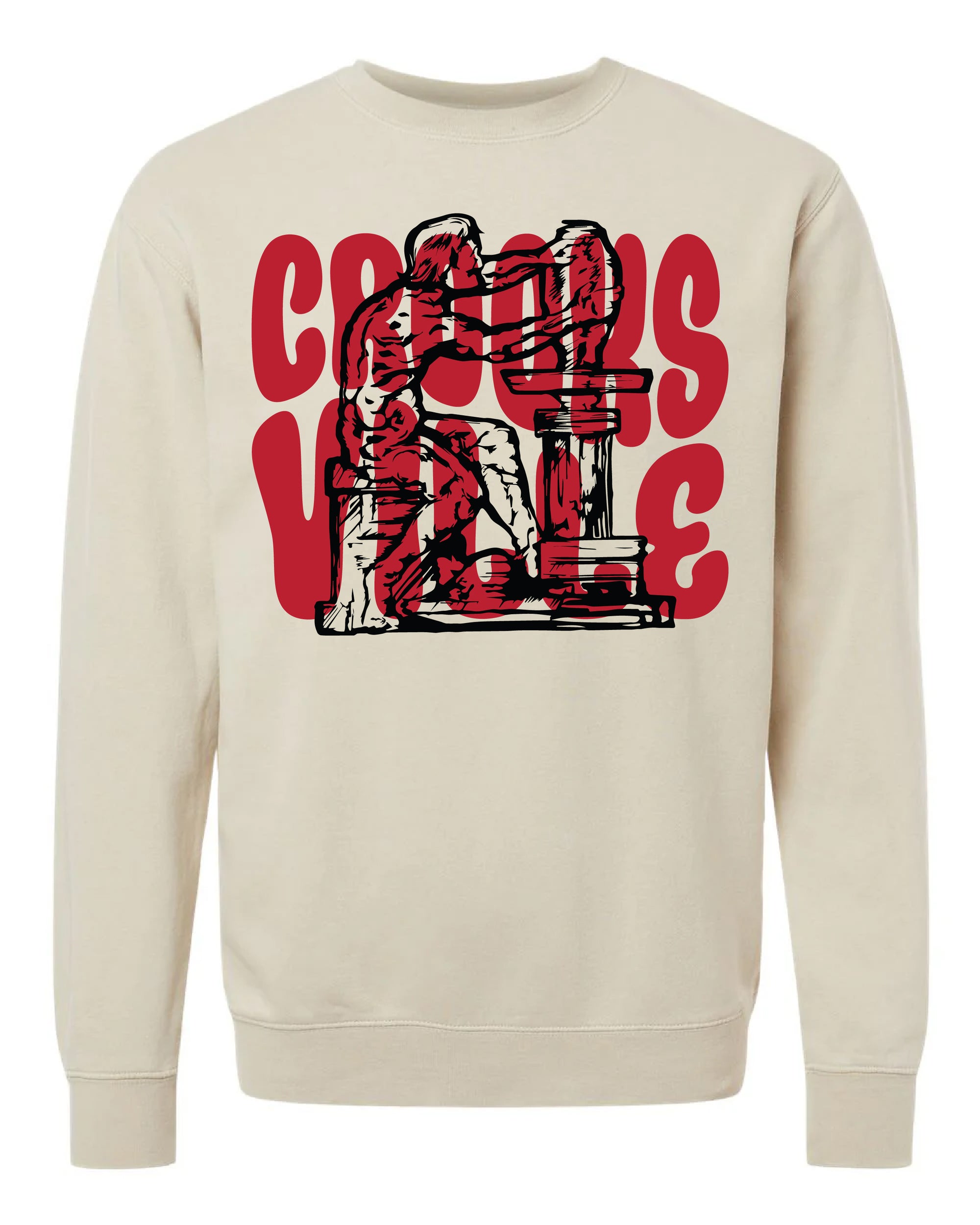 Puff Overprint Crooksville Crewneck Sweatshirt