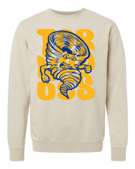 Puff Overprint West M Crewneck Sweatshirt