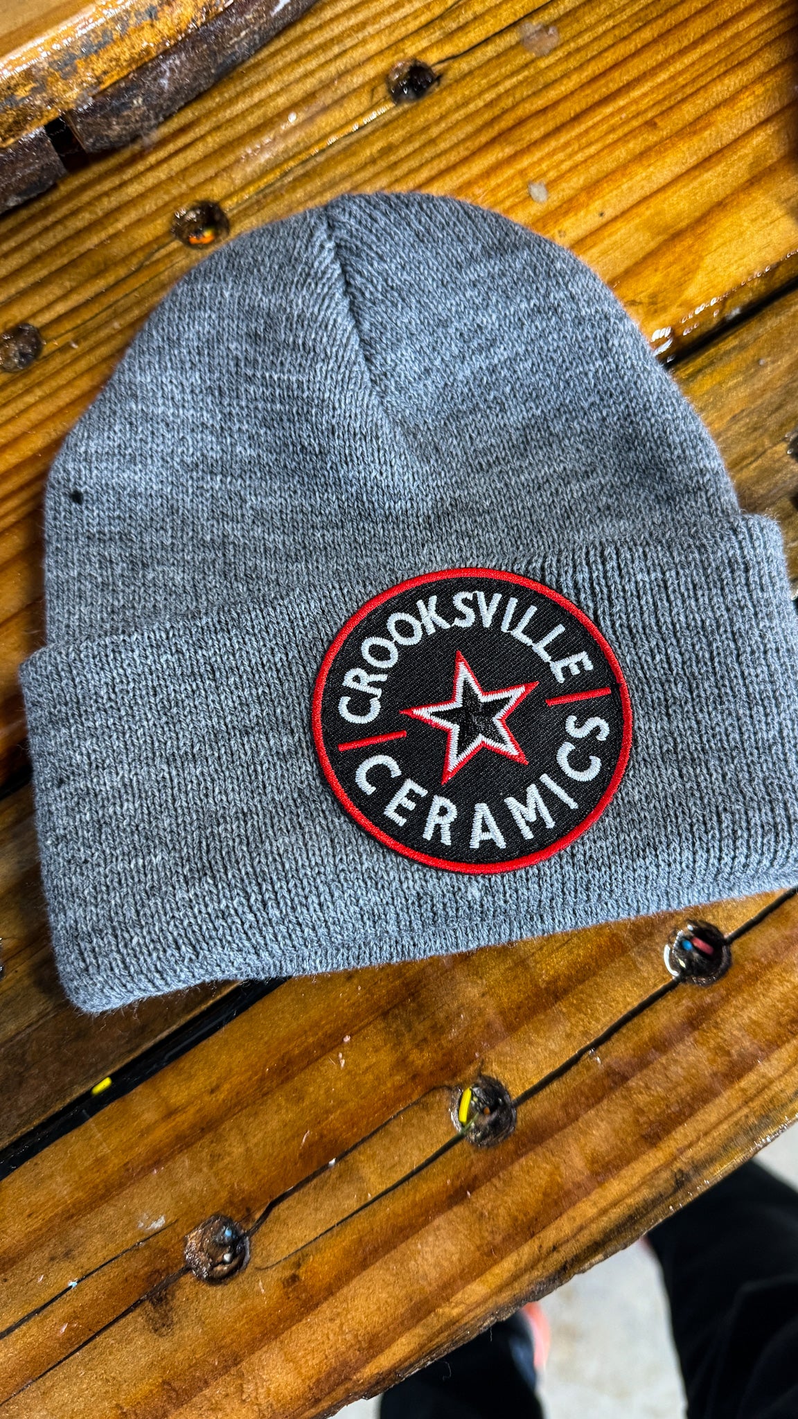 Toddler Circle Patch Beanies