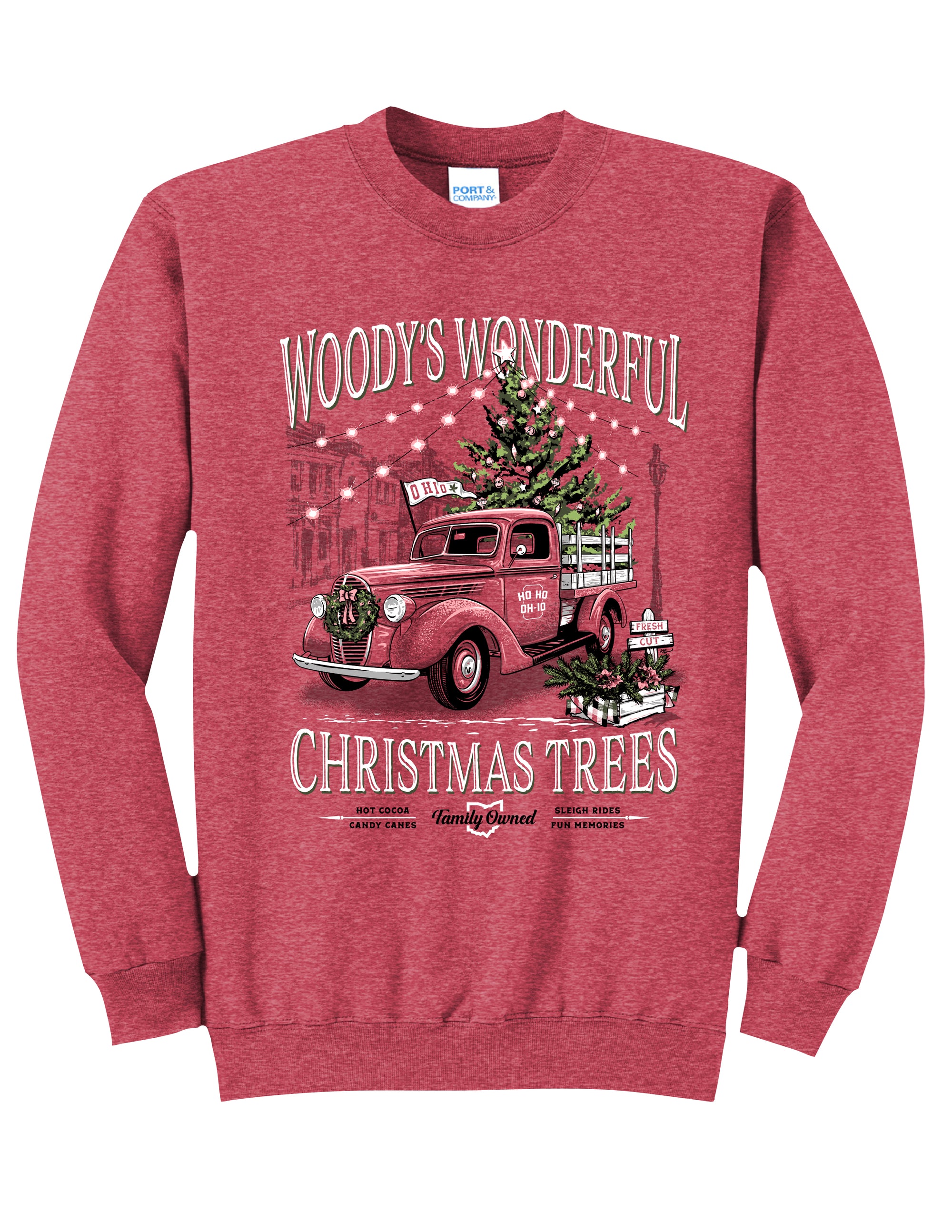 Woody's Christmas Tree Crewneck Sweatshirt