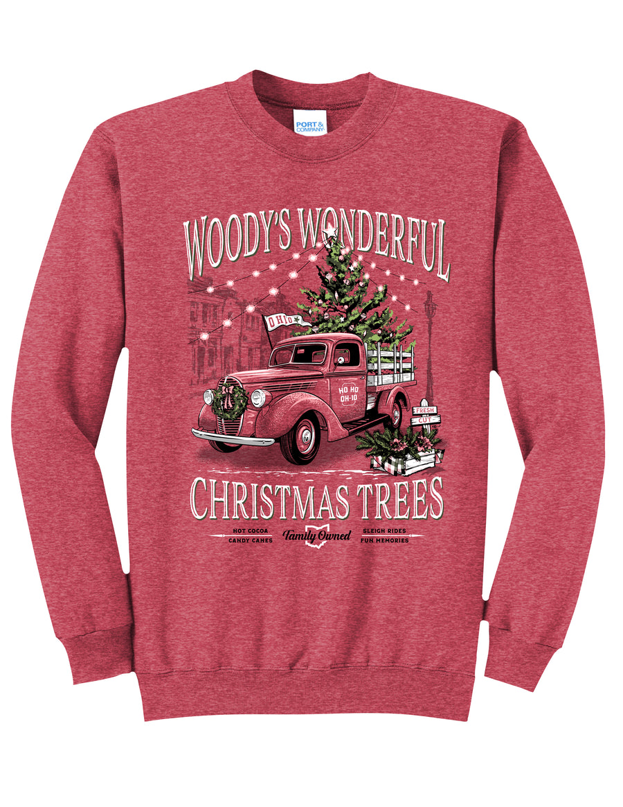 Woody's Christmas Tree Crewneck Sweatshirt