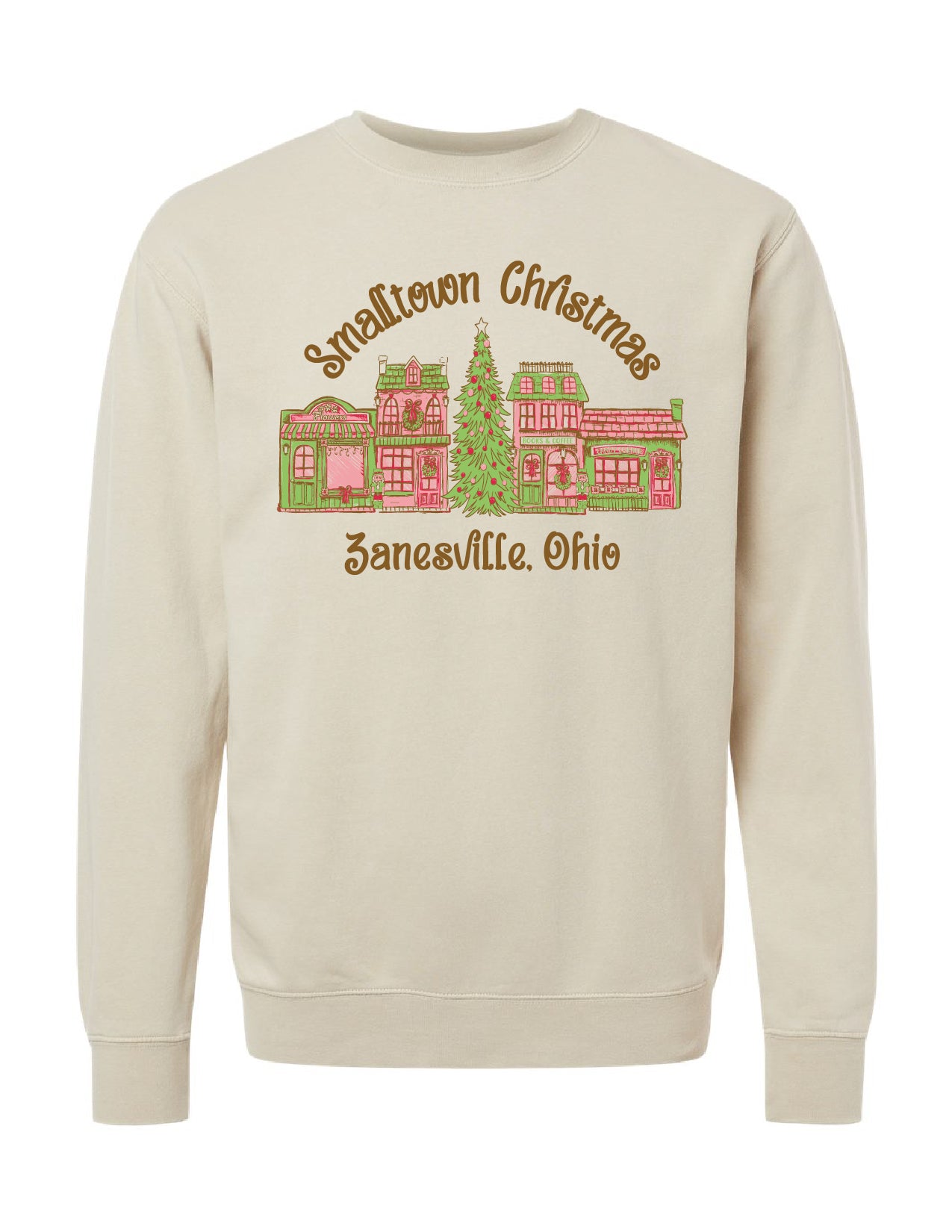 Small Town Christmas Crewneck Sweatshirt