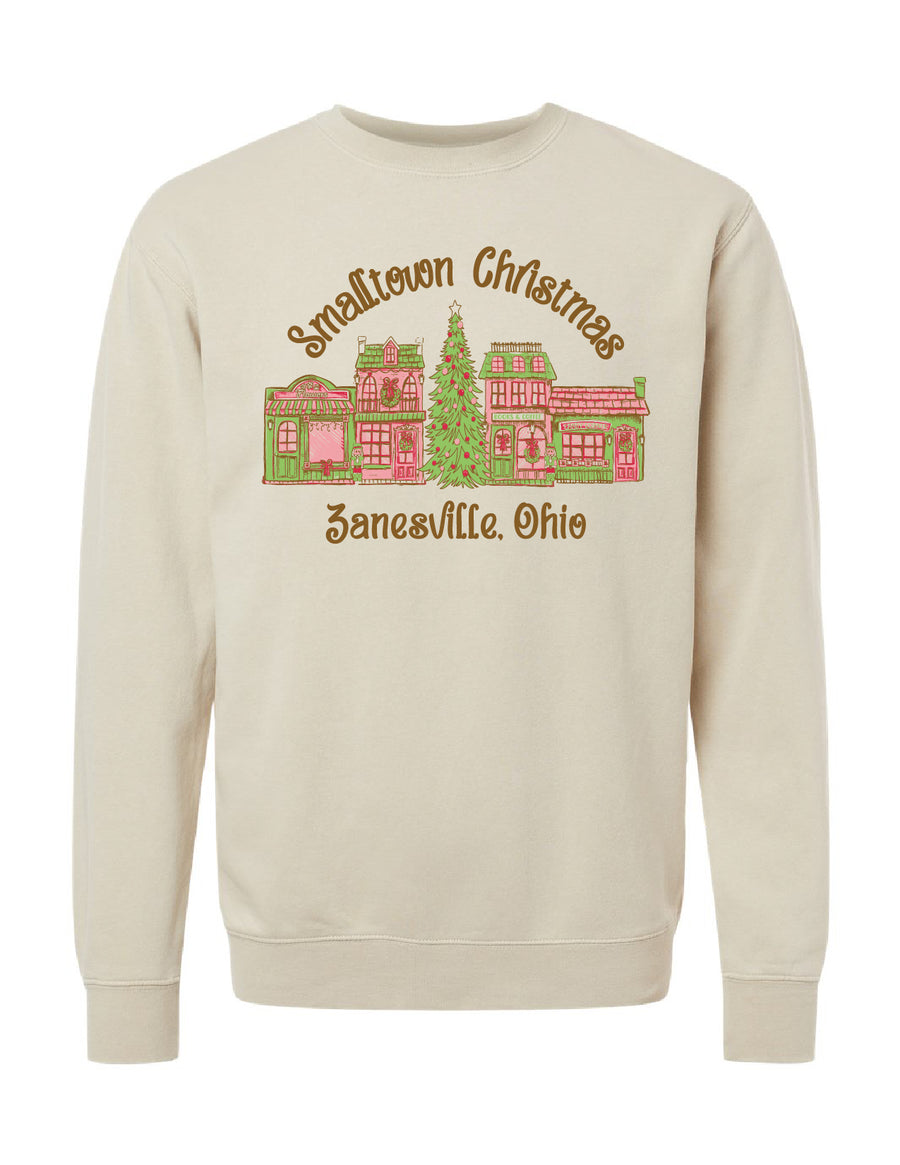 Small Town Christmas Crewneck Sweatshirt