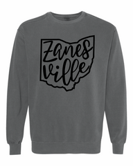 Puff Script Zanesville Crewneck