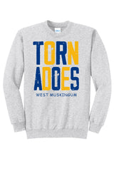 Large Lettered School Toddler Crewnecks