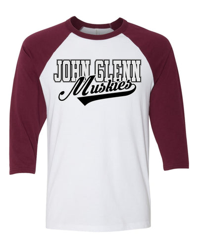 Script Baseball Tee