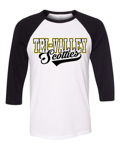 Script Baseball Tee