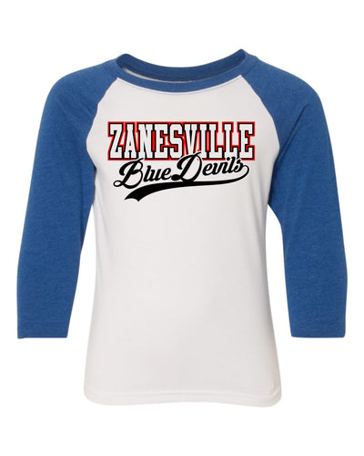 Script Baseball Tee