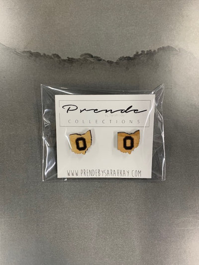 Wood Ohio Earrings