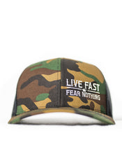 Camo Live Fast Snapback