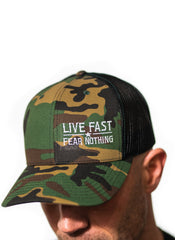 Camo Live Fast Snapback
