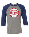 Cleveland Distressed Baseball Tee