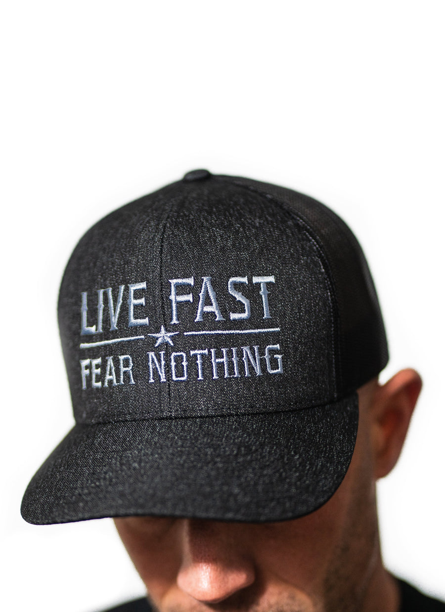 Black Live Fast Fear Nothing Big Logo