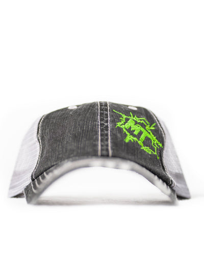 MudThumpin Splatter Hat - Fluorescent Green