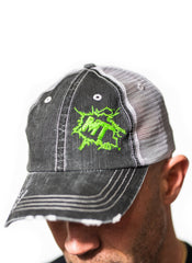 MudThumpin Splatter Hat - Fluorescent Green