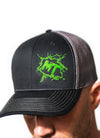 MudThumpin Snapback Hat - Fluorescent Green