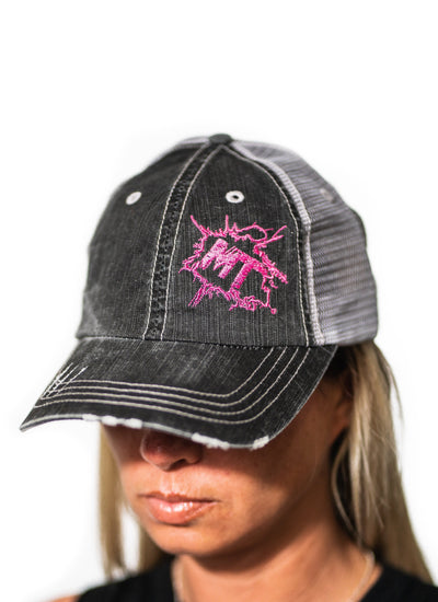 MudThumpin Splatter Hat - Hot Pink