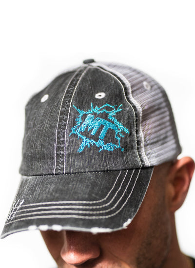 MudThumpin Splatter Hat - Sky Blue