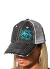 MudThumpin Splatter Hat - Sky Blue