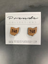 Wood Ohio Earrings