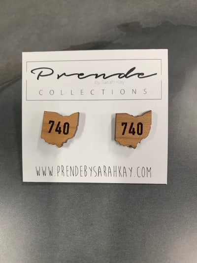 Wood Ohio Earrings