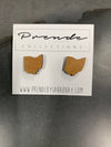Wood Ohio Earrings