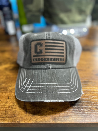 Distressed School Patch Hat