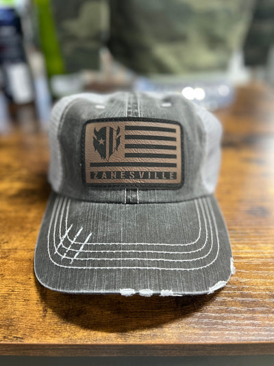 Distressed School Patch Hat