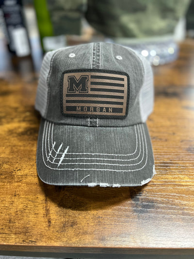 Distressed School Patch Hat