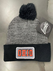 Patch Heather Pom Beanie