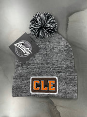 Patch Heather Pom Beanie