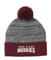 Heather Pom School Beanie