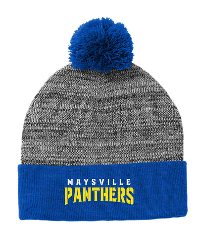 Heather Pom School Beanie