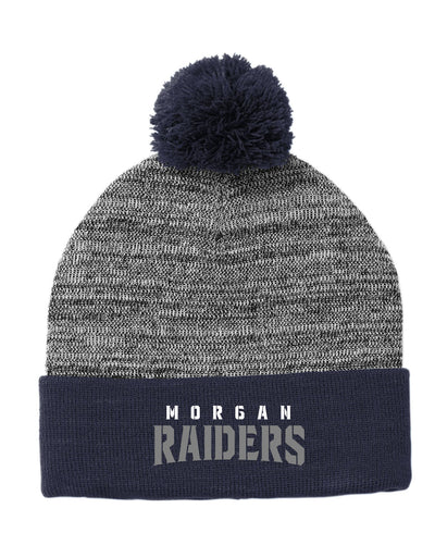 Heather Pom School Beanie