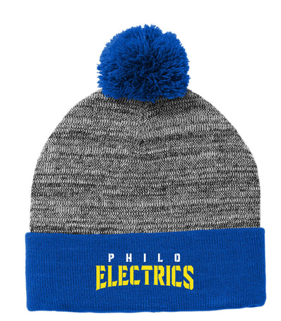 Heather Pom School Beanie