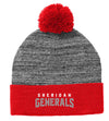 Heather Pom School Beanie