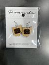 Wood School Logo Earring