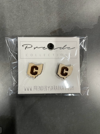 Wood School Logo Earring