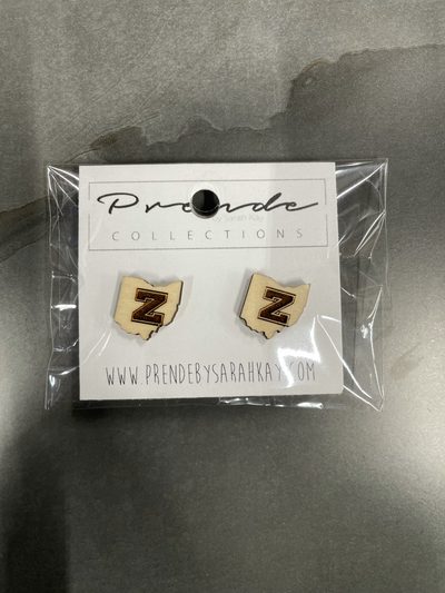 Wood School Logo Earring