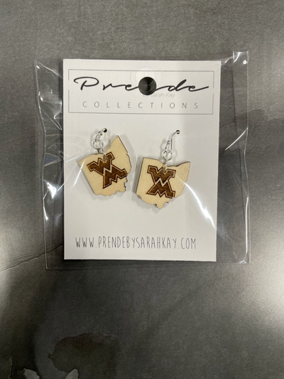Wood School Logo Earring