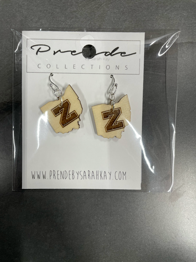 Wood School Logo Earring