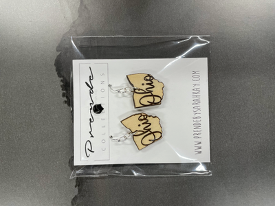 Wood Ohio Earrings