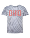 Youth Retro Ohio Tie-Dye Fluorescent Tee