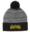 Heather Pom School Beanie