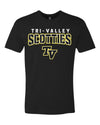 Adult School Stencil Design Tee